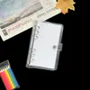 Funda de libro de concha blanda de PVC casual de hojas sueltas, núcleo de repuesto engrosado extraíble, funda transparente para libro Ins