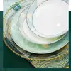 Nuevo traje de vajilla 2024 Hogar Lujo Ligero Vajilla Palillos traje Cerámica Jingdezhen Plato y Plato Combinación Mariposa Regalo de inauguración