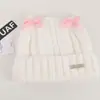 Gorro de alta qualidade coreano em mistura de lã com orelhas de gato e logo metálico, perfeito para outono e inverno, faz seu rosto parecer menor, caimento solto, adequado para cabeças maiores