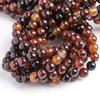 Venta al por mayor Ágata Fantasía Natural Redondo Semiacabado Ágata Suelto Tiras de Ágata Ámbar Joyería Pulsera DIY