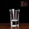 Juego de Vasos Pequeños de Vidrio Grueso para Baijiu Casero Vaso de un Solo Tiro para Whiskey Licor Decantador Vaso Bala Copa de Vino Pequeña