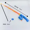 Brinquedo de pesca magnética infantil vara de pesca magnética quadrado playground comercial vara de pesca telescópica magnética atacado