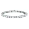 Venta Caliente Transfronteriza de Amazon Pulsera de Tenis Moissanita Color D Plata de Ley 925 Estilo Hip-Hop Joyería Venta Directa de Fábrica