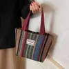 Bolsa de Gran Capacidad Estilo Étnico para Mujer 2026 Nueva Moda Bolso Tote de Viaje para Mujer Bolso de Hombro Versátil Retro
