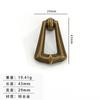 Jingmao Hardware Decoración para el Hogar Anillo Estilo Europeo Anillo de Elevación Negro Anillo para Cajón Anillo de Tirador de un Agujero Manija para Puerta de Gabinete