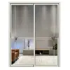 Estilo Minimalista Puerta Corredera Pesada Negra para Balcón Aleación de Aluminio Puerta de Vidrio Templado para Patio, Sala de Estar, Cocina, Puerta Corredera Insonorizada