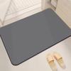 Alfombrilla de pie absorbente para baño de color sólido de lodo de diatomeas, Felpudo antideslizante para puerta de baño, Alfombra de secado rápido para lavabo, Felpudo resistente a la suciedad para inodoro