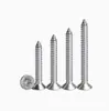 Fabricante Original Ka Hierro Níquelado Tornillos Autorroscantes de Cabeza Avellanada Phillips M1-M3 Tornillos Autorroscantes de Cabeza Plana Phillips Tornillos