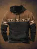 Suéter con Capucha Nuevo para Hombre de AliExpress Transfronterizo Camuflaje de Ciervo de Caza Silueta de Bosque al Aire Libre Sudadera con Capucha Estampada en 3D
