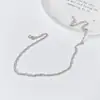 Collar de Cadena Plana en Capas Estilo Ins Simple de Plata S925 Nariz de Cerdo con un Toque Discreto de Alta Gama Y03099
