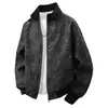 Jaqueta de Couro 2026 Jaqueta Curta Retro Japonesa Tie-Dye Modelagem Solta Jaqueta Bomber Baseball Casaco de Couro PU para Homens e Mulheres