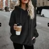9442 Amazon AliExpress Ebay Explosiones Suéter Chaqueta de Mujer de Manga Larga con Capucha de Color Sólido Europeo y Americano