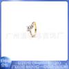 Pulsera Pandora 925 Cobre Blanco Plateado Cuentas de Cuerda Accesorios DIY Nuevo Oro Rosa Oro Anillo Doble Corazón