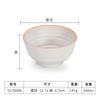 Flor de círculo blanco retro melamina tazón imitación porcelana vajilla creativa restaurante japonés y coreano plástico tazón de arroz artículos de uso diario venta al por mayor