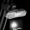 Luz de Bicicleta Luz Traseira Farol para Bicicleta de Estrada e Montanha Acessórios para Bicicleta Equipamento de Ciclismo Aviso Carregamento USB Luz para Ciclismo Noturno
