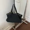 Bolso Bandolera Retro de Gran Capacidad 2026, Bolso de Hombro con Diseño de Nicho de Color Sólido, Bolso Tote Casual de Estilo Nuevo para Estudiantes y Viajes