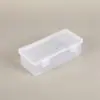 Caja de Almacenamiento de Plástico PP Transparente para Escritorio con Tapa Caja para Basura Doméstica Polvo Caja para Componentes de Papelería Caja para Accesorios de Herramientas de Ferretería