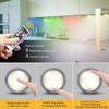 Luz Nocturna Popular Transfronteriza LED con Sensor de Cuerpo Humano, Batería Recargable, Luz para Mesita de Noche, RGB Personalizable con Control Remoto, Luz de Ambiente