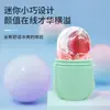 Dispositivo de Limpieza Facial de Hielo de Silicona, Masajeador de Bolas de Hielo Facial, Compresa de Hielo para la Cara, Rodillo de Masaje Facial de Hielo, Bola de Hielo en Cápsula