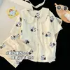 Conjunto de Tres Piezas de Pijamas Infantiles para Niñas, Algodón Nube, Estilo Princesa Primavera y Verano, Nuevo Estilo 2026, Manga Corta, Ropa de Casa Dulce y Linda para Niñas