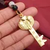 Llavero Zodiaco bóveda abierta año de nacimiento colgante llave dorada remolque para bolso de hombre y mujer adornos para llavero transfronterizo