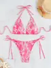 2026 Nuevo Estilo Europeo y Americano Traje de Baño Estampado de Serpiente Bikini Sexy Dos Piezas Comercio Exterior Aliexpress Traje de Baño Transfronterizo Lg338