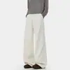 Outono 2026 Novo Calça Masculina 100% Fibra de Poliéster - Tecido Sarja 275g de Alta Qualidade para Adolescentes