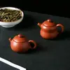 Mini Bule de Zisha Bule com Alça Ultra-Pequena Bule de Bolso Animal de Estimação de Chá Portátil Adorável Ornamento de Animal de Estimação de Chá Cerâmico