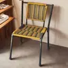 Novo Modelo de Cadeira de Varanda com Encosto, Cadeira de Rattan para Sala de Estar, Banquinho Pequeno, Cadeira Individual, Banquinho para Churrasco, Banquinho de Descanso para Crianças