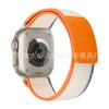 Adecuado para Correa de Apple Watch iWatch S12 Etiqueta de Cuero Bucle de Nailon Wild Trail Correa Ultra4
