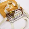 Bolso de Hombro de Lona para Mujer con Pana de Margarita Estilo Estudiante de Arte Bolsa de Maquillaje Bolso Cruzado Casual Estilo Universitario Bolsa de Compras