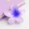 Clip para el Cabello de Plumeria Nuevo y Colorido Dopamina Transfronterizo Elegante Flor en la Parte Posterior de la Cabeza Pinza de Tiburón Clip para el Cabello