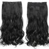 Extensões de Cabelo de Peça Única de 55cm Cinco Cartões Multicoloridas Longas Cacheadas Peruca Extensões de Cabelo