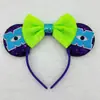 Faixa de Cabelo Estilo Desenho Animado Infantil Transfronteiriça Monstros S.A. Verde Mickey Menino de Olhos Grandes Fantasia Animal