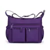 Nova Bolsa de Ombro Única com Múltiplos Bolsos Cor Sólida 2026 para Mulheres, Bolsa Transversal Leve de Grande Capacidade para o Dia a Dia e Viagens