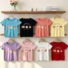 Camiseta de Manga Corta de Verano 2026 para Niñas de Amazon, Camiseta Básica de Media Manga de Seda Helada para Niños, Top Elegante para Bebé
