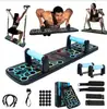 Tabla de flexiones plegable multifuncional, equipo de fitness para el hogar, dispositivo de entrenamiento de músculos del pecho y abdominales, marco de soporte plano en forma de I