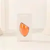 Esponja de maquiagem super macia em formato de ovo, com corte oblíquo em formato de gota d'água, para uso seco e úmido, colorida e sem pó.