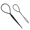 Variedad de juego de pasadores para depilación de cejas, grandes y pequeños, palitos de colores para depilación de cejas, herramienta negra para peinar el cabello, accesorio para el cabello que no daña, pasadores de depilación de cejas con forma de capullo de flor