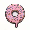 Dunkin Donuts Donut Té con Leche Zuecos Lindos Flor para Zapato Hebilla para Zapato Goma Suave Hebilla Decorativa Removible