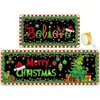 Felpudo Decorativo Navideño Transfronterizo Temu, Felpudo Absorbente de Cocina de Terciopelo de Cristal, Resistente a Manchas, Resistente al Desgaste, Felpudo de Fácil Cuidado