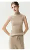 Colete de tricô 100% feminino com um design estiloso, um suéter de cashmere único, caimento justo