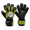 Guantes de Portero de Fútbol Estampado de Leopardo Látex Engrosado Antideslizantes Correa de Muñeca Ajustable Guantes de Portero para Adultos y Niños