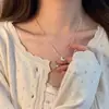 Collar de Perlas de Plata S925 para Mujer Diseño de Nicho Moderno Elegante Elegante No se Desvanece Cadena para Clavícula Apilada Accesorios Venta al por Mayor