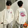 Sudadera con forro polar para niño, elegante ropa de otoño para niños, nuevo modelo 2026, suéter para niño, top de camiseta de manga larga para bebés y niños pequeños