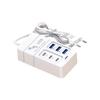 Enchufe USB PD de carga rápida para teléfono móvil, extensor de cargador multiorificio, enchufe USB para carga de teléfono móvil, Europa, América y Gran Bretaña