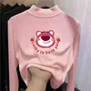 Y2335# terciopelo para niños manga larga otoño e invierno nuevo cuello semi-alto camiseta para bebé hombre estilo extranjero camiseta interior ropa de mujer T