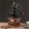 Molino de Granos de Café de Manivela, Molinillo de Café de Manivela, Molinillo de Café Retro para el Hogar, Herramienta Pequeña de Máquina de Moler