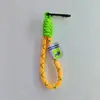 Lindo Lanyard Tejido para Teléfono Móvil Estilo Ins Lienzo Colorido Correa de Algodón DIY Color Contrastante Adorno para Maleta Lanyard para Llaves