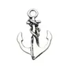 Accesorios para joyería DIY serie náutica marina aleación plata antigua ancla de barco timón colgante de barco pulsera collar materiales al por mayor